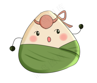 搞怪端午节粽子插图