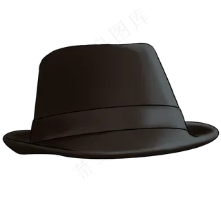 父亲节男士黑色礼帽