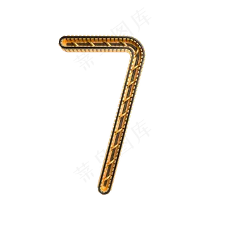 黑金倒计时周年庆数字7