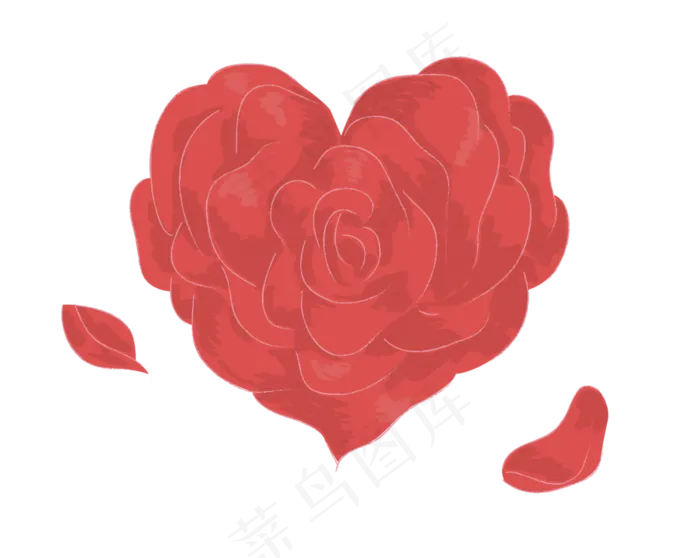 爱心红玫瑰花(1125X2436(DPI:72))psd模版下载