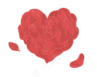 爱心红玫瑰花