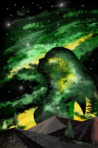 唯美星空浪漫手绘