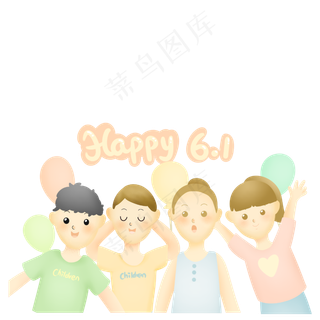 六一儿童节组合儿童