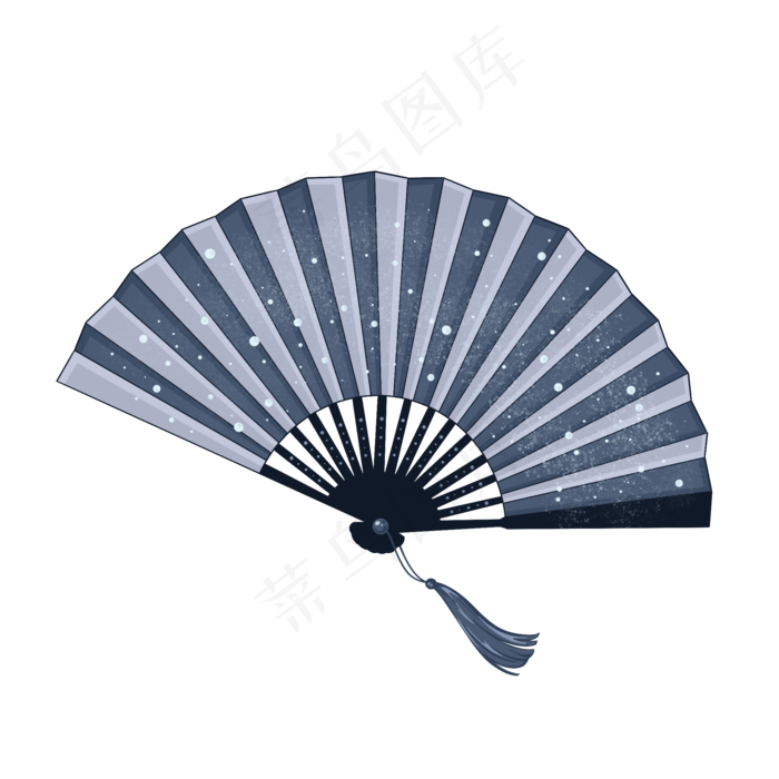 纸质折扇(2000X2000(DPI:300))psd模版下载