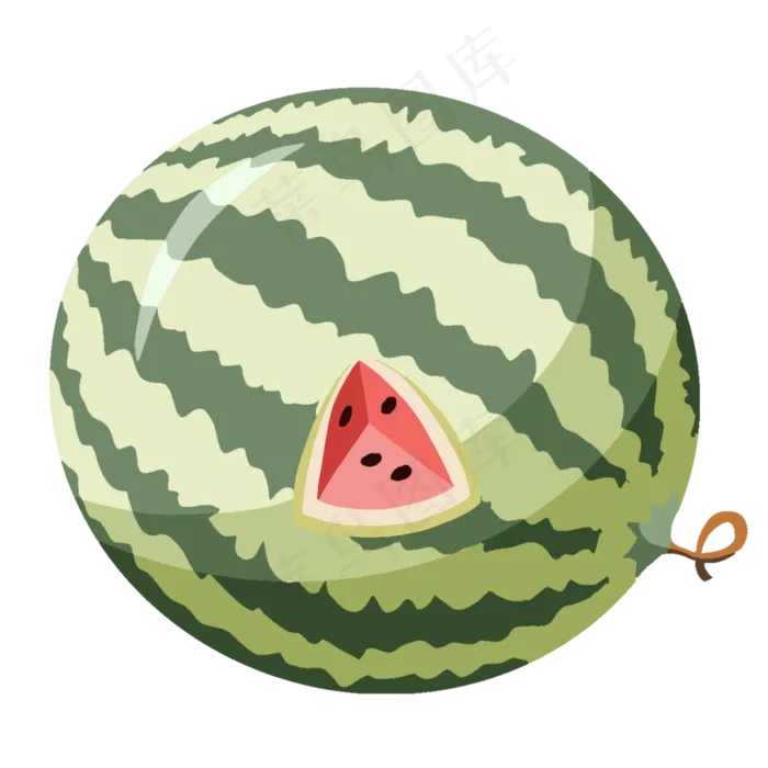 美味夏季西瓜水果(2000X2000(DPI:300))psd模版下载