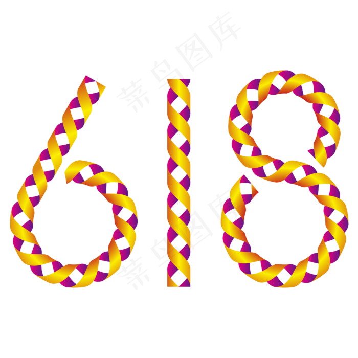 螺旋旋转618主题(2000X2000(DPI:300))ai矢量模版下载
