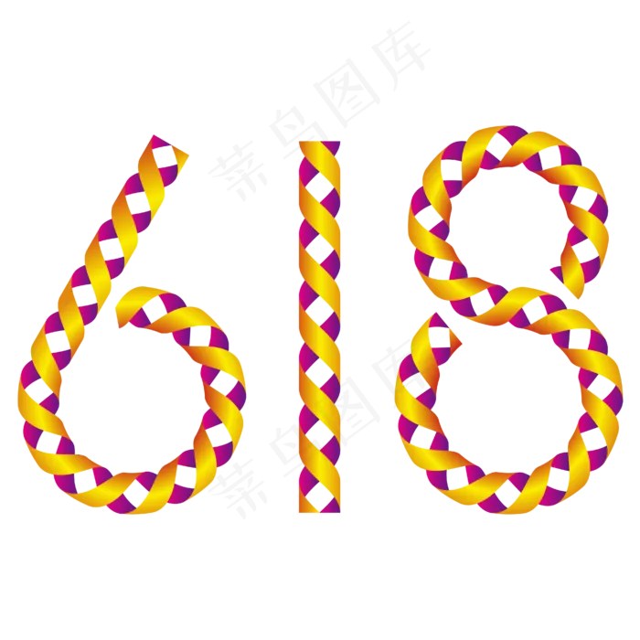 螺旋旋转618主题(2000X2000(DPI:300))ai矢量模版下载