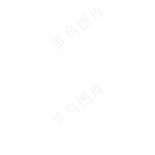 白色短款婚礼礼帽头纱PNG免抠图