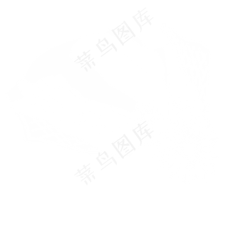 白色短款婚礼礼帽头纱PNG免抠图