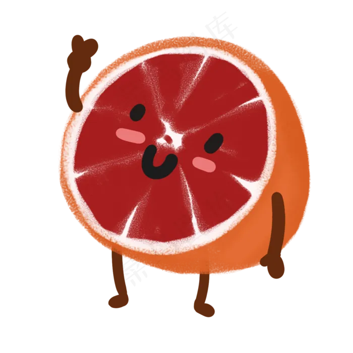 夏季西柚免扣图(2000X2000(DPI:300))psd模版下载