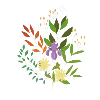 夏季夏天夏至植物免扣素材