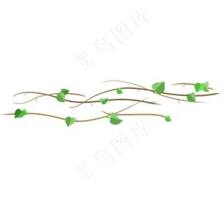 树叶藤蔓装饰图案