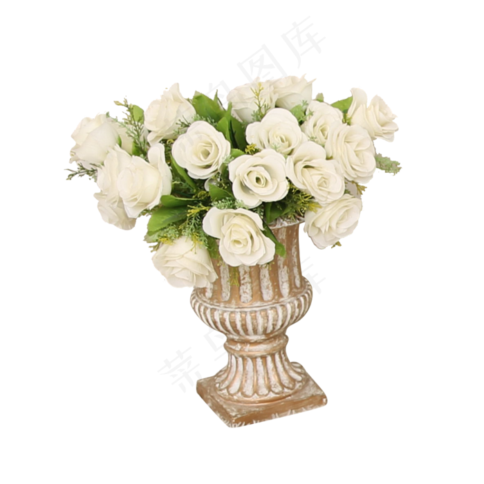 白色植物花朵元素,免抠元素