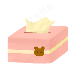 毕业季卡通教室桌面粉色纸抽