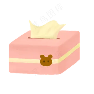 毕业季卡通教室桌面粉色纸抽