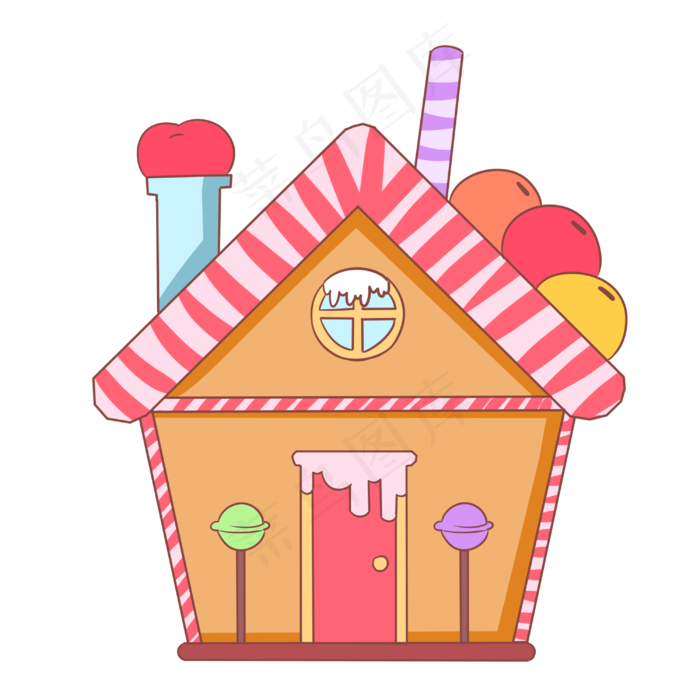 圣诞装饰圣诞小屋,免抠元素(3000X3000(DPI:299))psd模版下载