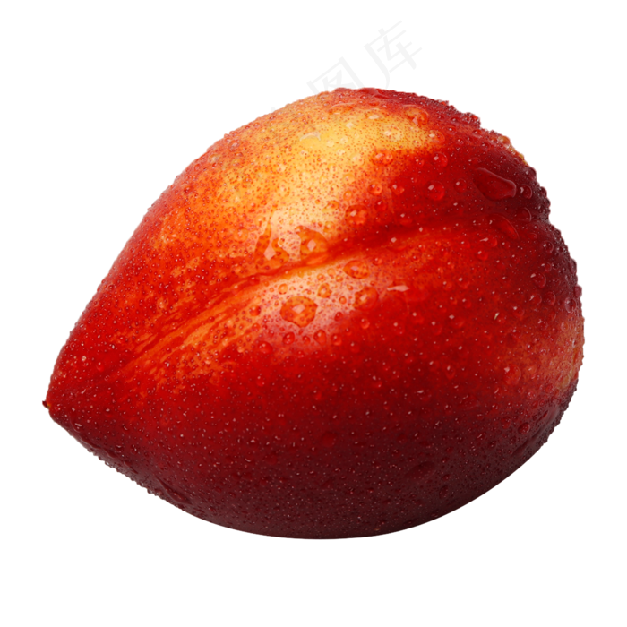 一个新鲜美味的水果油桃,免抠元素(2000*2000px 300 dpi )psd模版下载