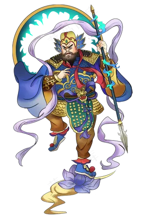 年画国潮门神神荼郁垒
