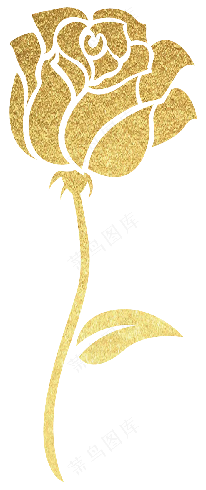 情人节爱情烫金玫瑰(2048X2048(DPI:300))ai矢量模版下载