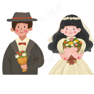 520情侣头像婚纱西装男生女生