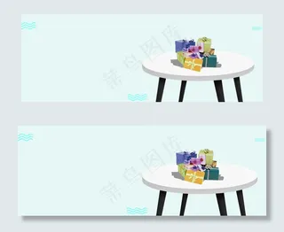 西方节日感恩节送礼品banner