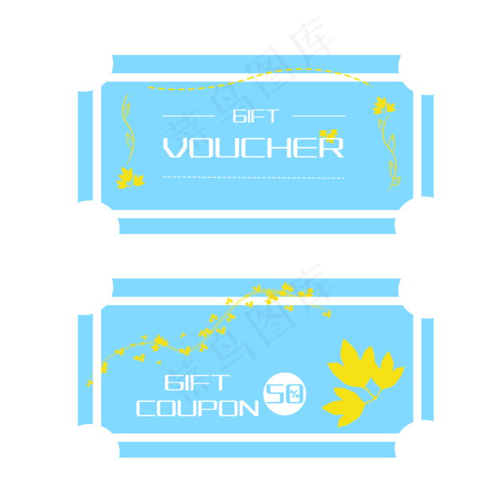 画框的优惠券插画