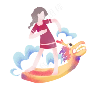 端午节跳舞女孩