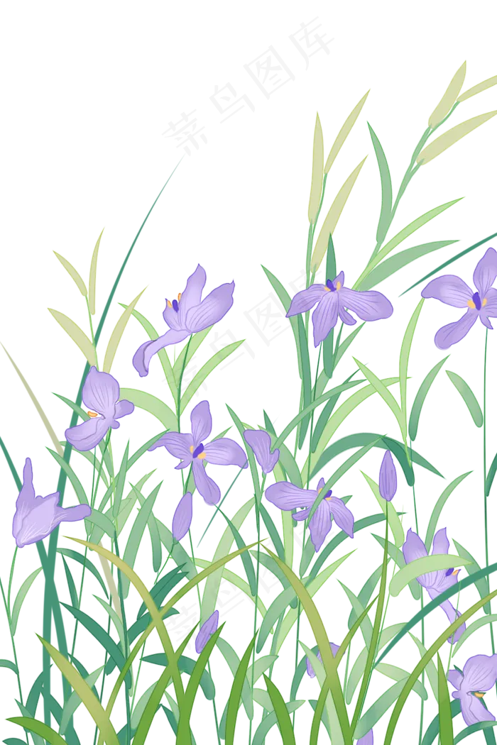 古风蓝花(1024X1536(DPI:299))psd模版下载