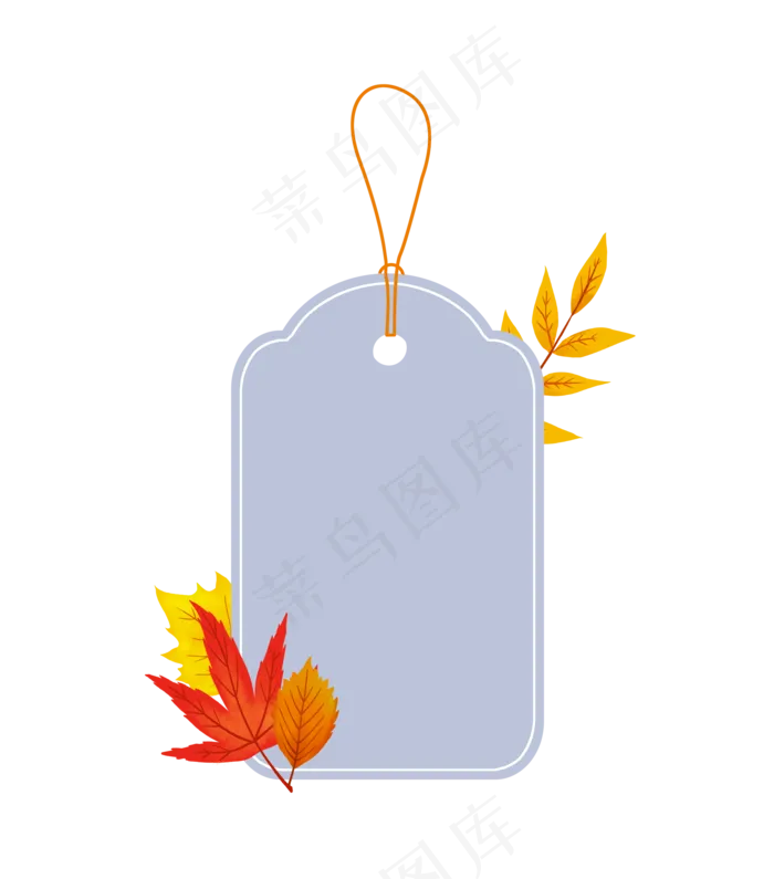 秋季树叶促销吊牌(2000X2272(DPI:300))psd模版下载