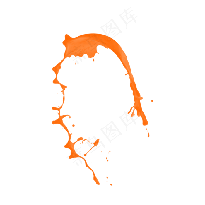 果汁橙汁飞溅,免抠元素(2000X2000(DPI:300))psd模版下载