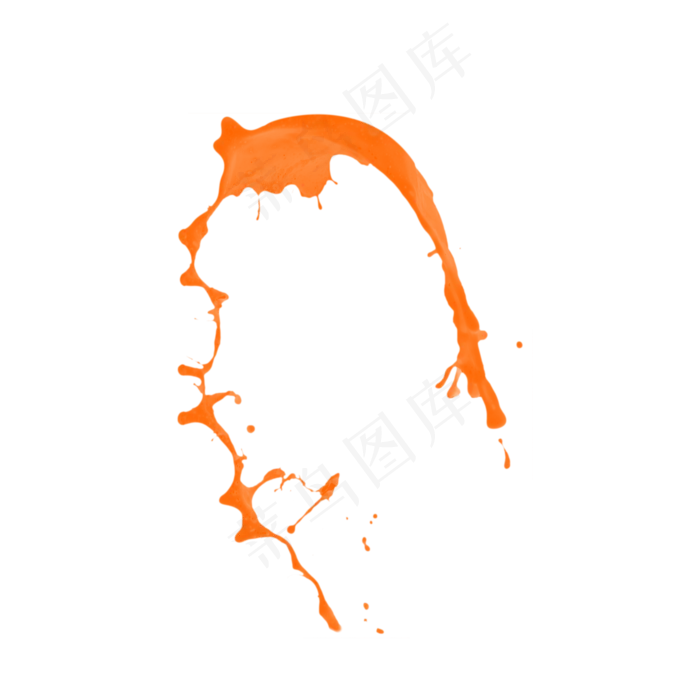 果汁橙汁飞溅,免抠元素(2000X2000(DPI:300))psd模版下载