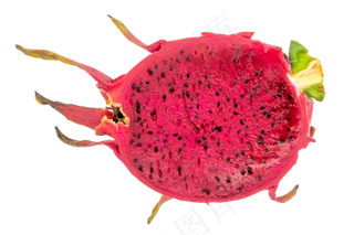 半个红心火龙果