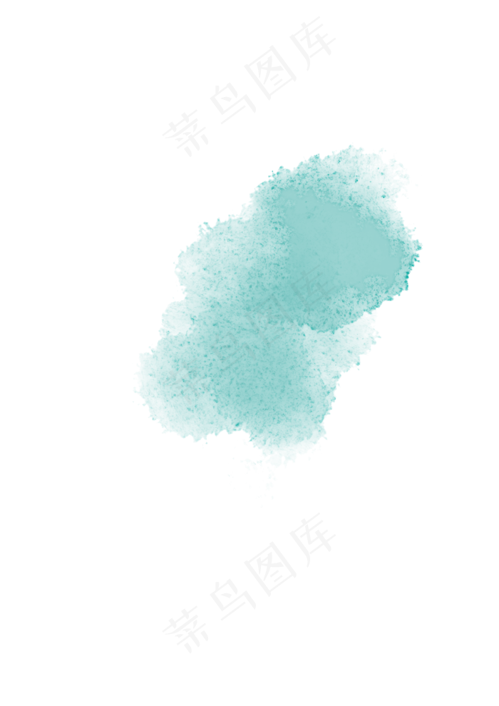 蓝色水彩飞溅效果