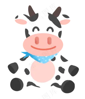 小动物奶牛,免抠元素