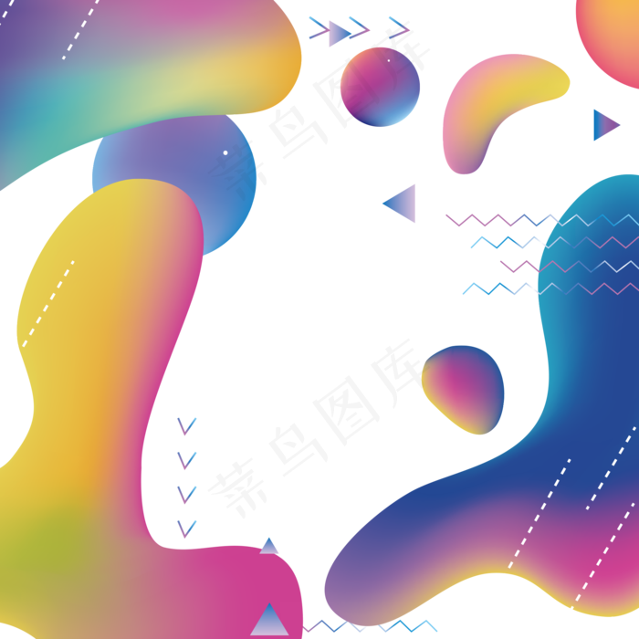 618彩色流体渐变618炫彩流