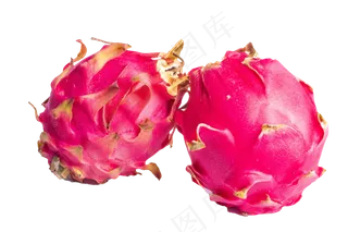 两个水果火龙果