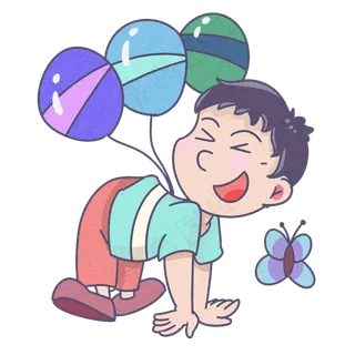 开心的儿童节手绘