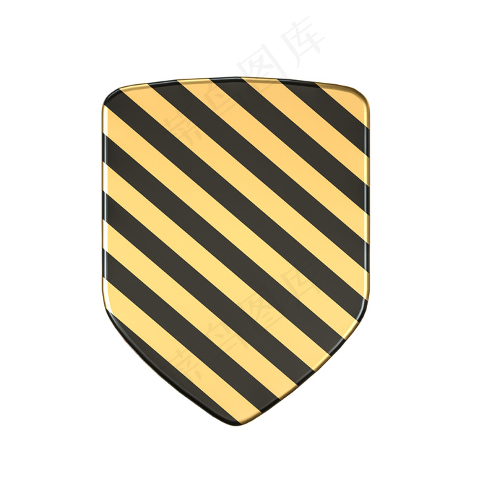 315黑金大气质感盾牌PNG元素