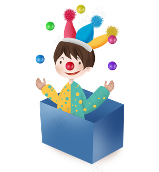 愚人节儿童小丑表演