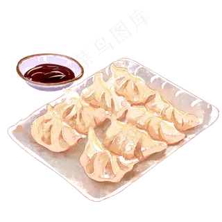 饺子水彩,免抠元素 饺子水彩,免抠元素