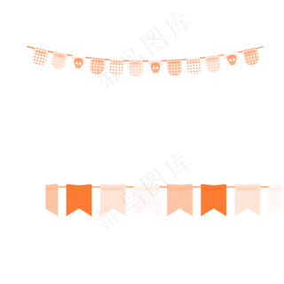 节日装饰彩旗组合