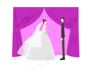 520手绘婚礼人物素材