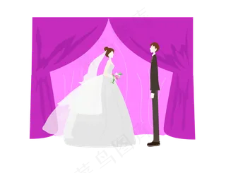 520手绘婚礼人物素材