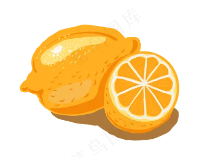 黄色柠檬水果
