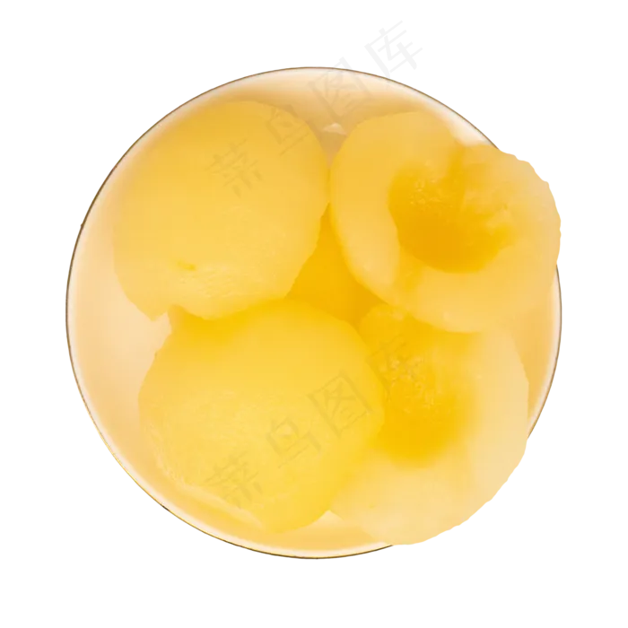 黄色桃子罐头(2000*2000px 300 dpi )