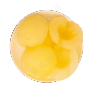黄色桃子罐头
