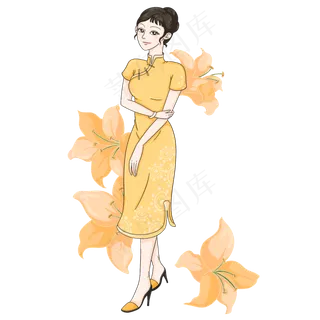 高贵典雅旗袍美女