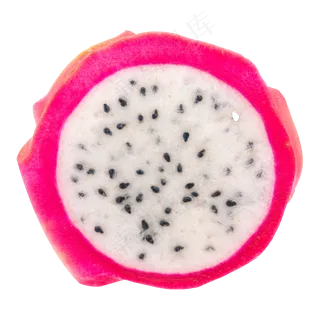 切开的红色火龙果