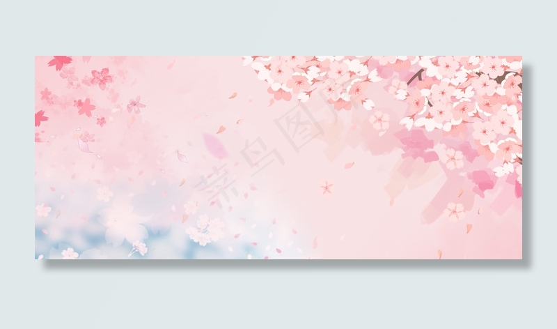 樱花节唯美小清新浪漫花卉粉色背景背景图片素材,背景元素