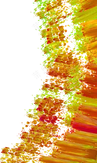 油画肌理厚涂纹理装饰边框刮刀PNG,免抠元素